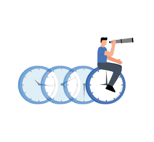 Person searching for the right meeting time